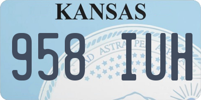 KS license plate 958IUH