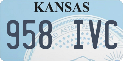 KS license plate 958IVC