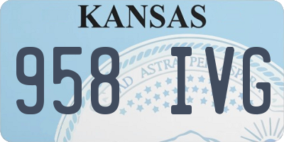 KS license plate 958IVG