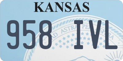 KS license plate 958IVL