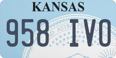 KS license plate 958IVO