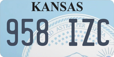 KS license plate 958IZC