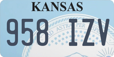 KS license plate 958IZV