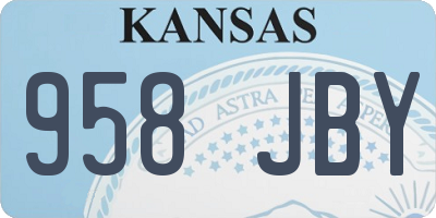 KS license plate 958JBY