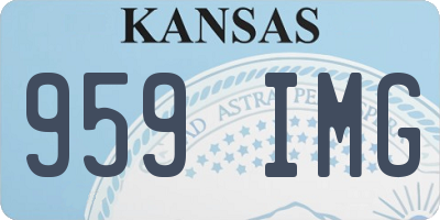 KS license plate 959IMG