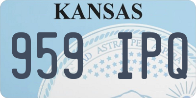 KS license plate 959IPQ