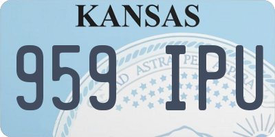 KS license plate 959IPU