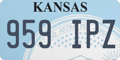 KS license plate 959IPZ
