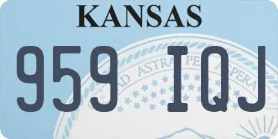KS license plate 959IQJ