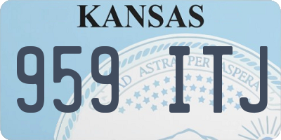 KS license plate 959ITJ