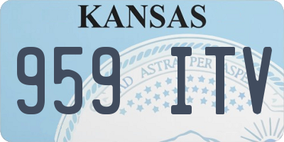 KS license plate 959ITV