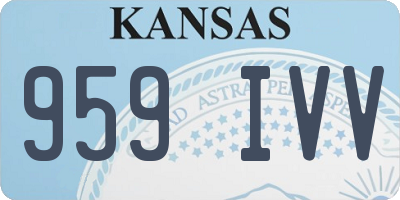 KS license plate 959IVV