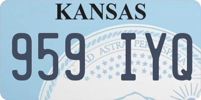 KS license plate 959IYQ