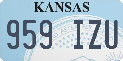 KS license plate 959IZU