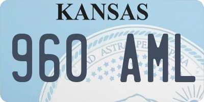 KS license plate 960AML
