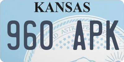 KS license plate 960APK