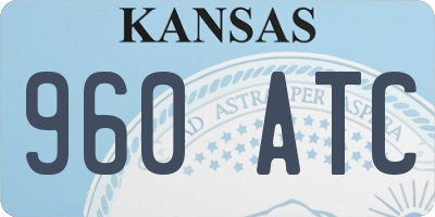 KS license plate 960ATC