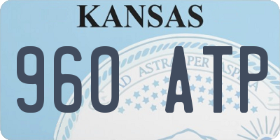 KS license plate 960ATP