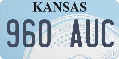 KS license plate 960AUC