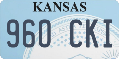 KS license plate 960CKI