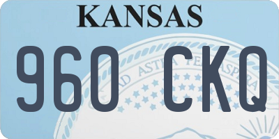 KS license plate 960CKQ