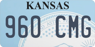 KS license plate 960CMG