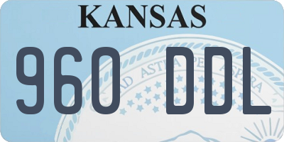 KS license plate 960DDL