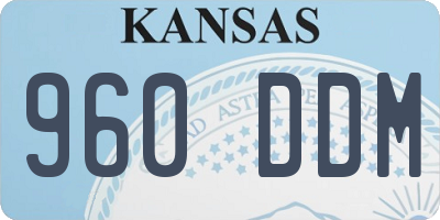 KS license plate 960DDM