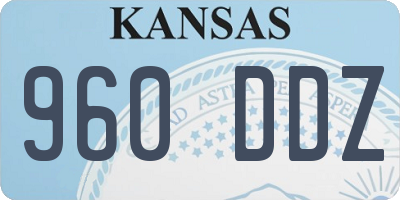 KS license plate 960DDZ