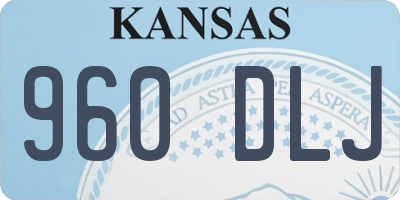 KS license plate 960DLJ