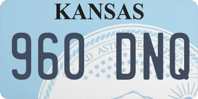 KS license plate 960DNQ