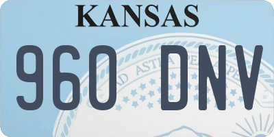 KS license plate 960DNV