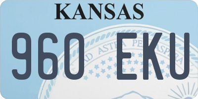 KS license plate 960EKU