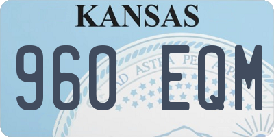 KS license plate 960EQM