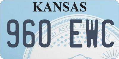 KS license plate 960EWC