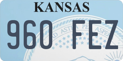 KS license plate 960FEZ