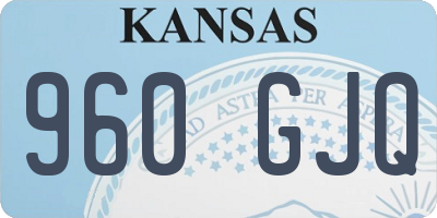 KS license plate 960GJQ
