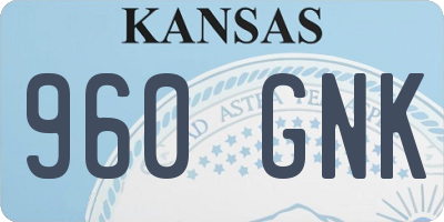 KS license plate 960GNK