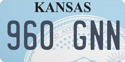 KS license plate 960GNN