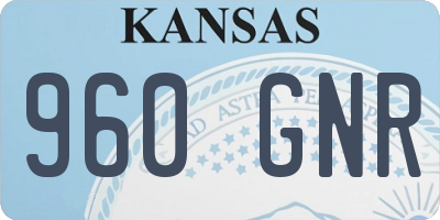 KS license plate 960GNR