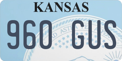KS license plate 960GUS