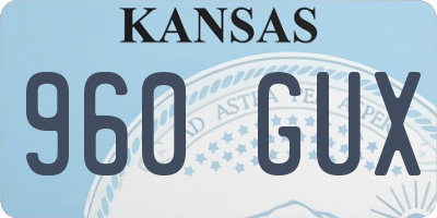 KS license plate 960GUX
