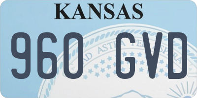 KS license plate 960GVD