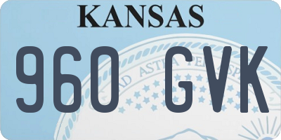 KS license plate 960GVK