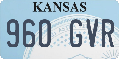 KS license plate 960GVR