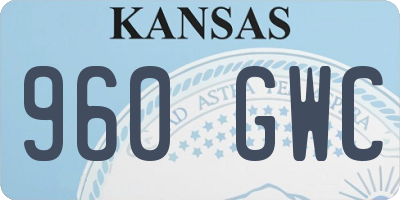 KS license plate 960GWC