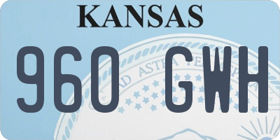KS license plate 960GWH