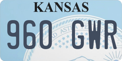 KS license plate 960GWR