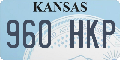 KS license plate 960HKP