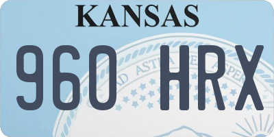 KS license plate 960HRX